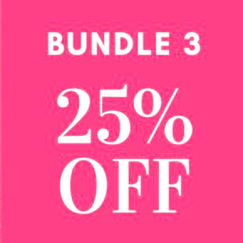 Bundle 3 or More Get 25% Off!
